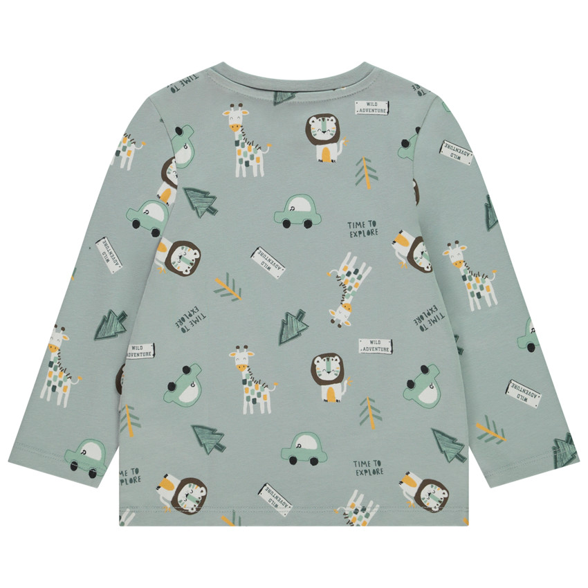 Lange mouwen T-shirt met dierenprint voor baby jongens 