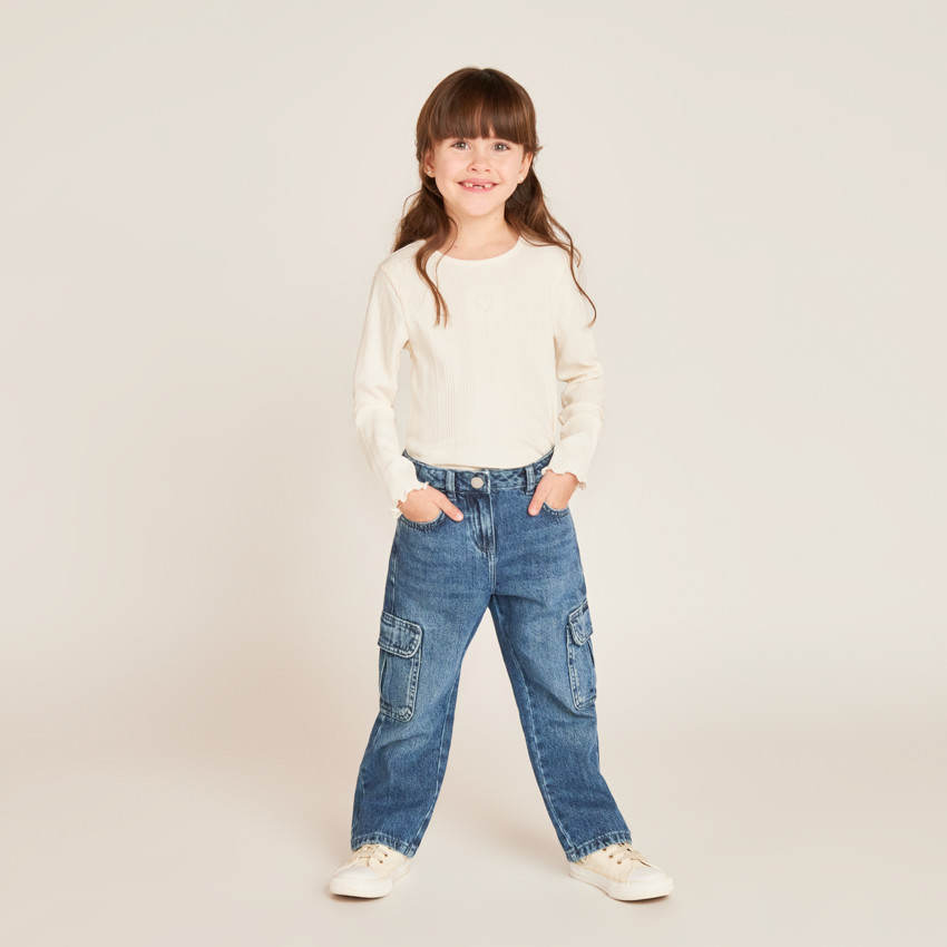 Jeans cargo voor meisjes 