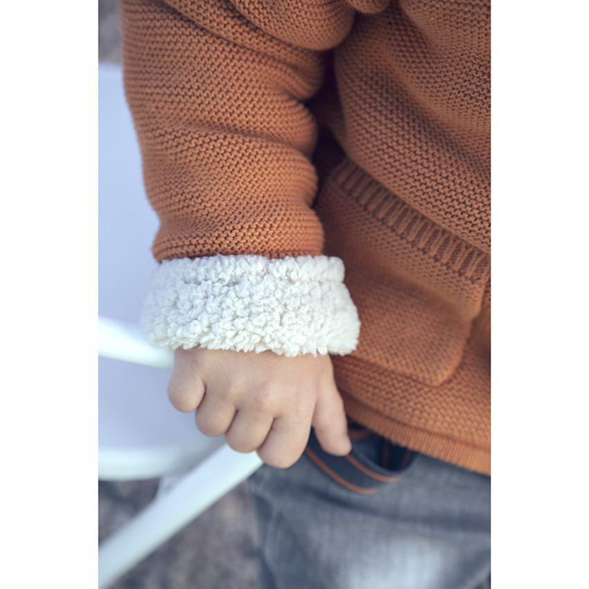 Veste à capuche en tricot pour bébé garçon 