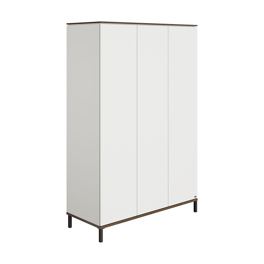Armoire 3-portes Lovely Aliv Off white/Dark walnut 