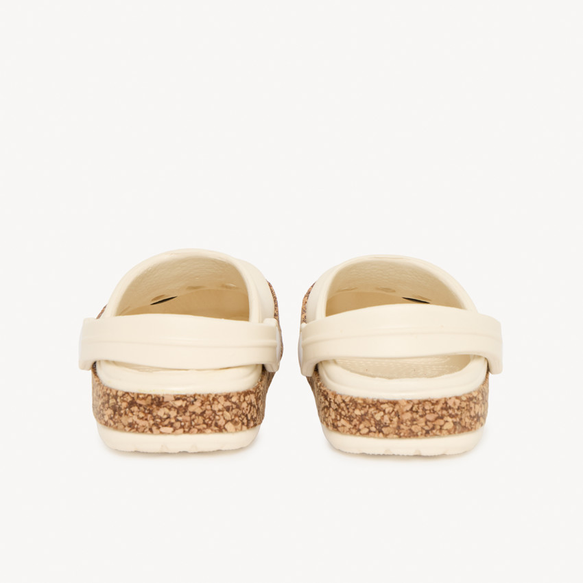 Sabots avec badge fleur et lanière pour bébé fille 