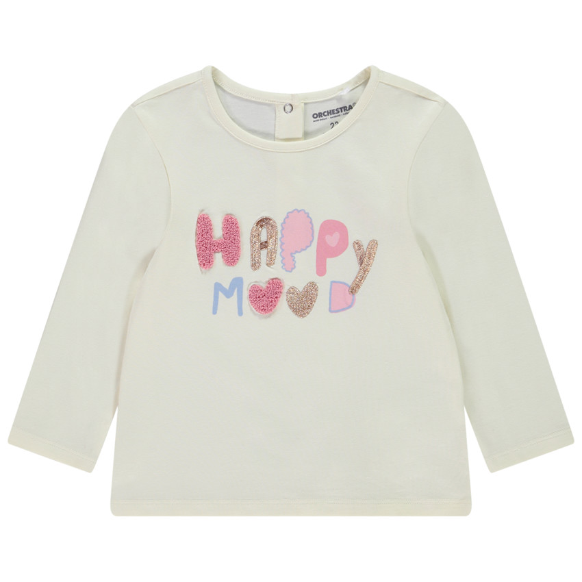 Lange mouwen T-shirt met fantasiebericht voor meisjes 