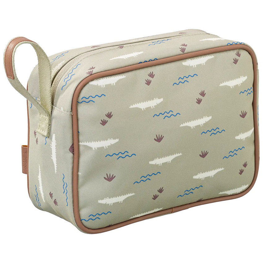 Toilettas Krokodil Olijf 