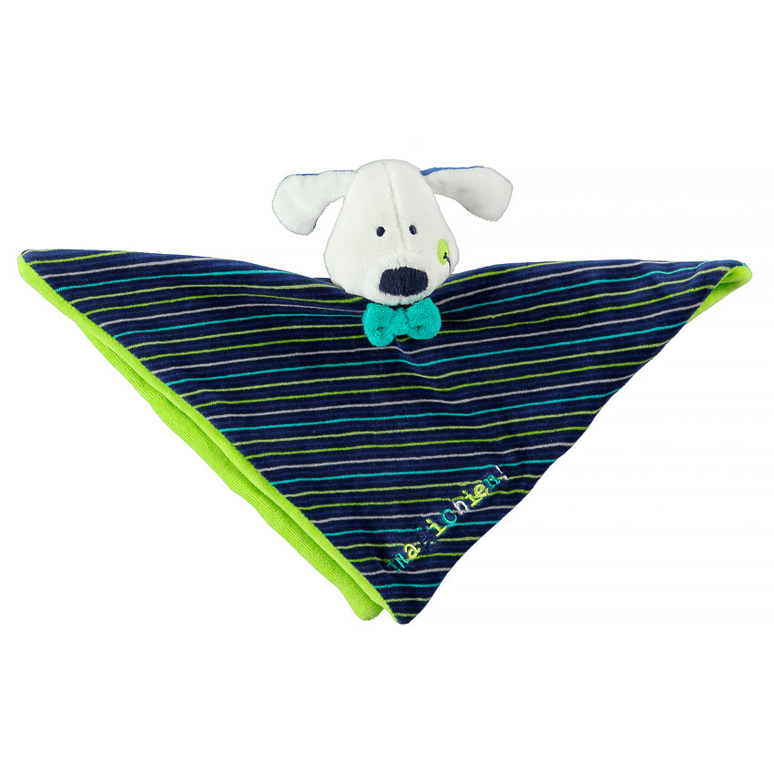 Doudou plat en sherpa chien 