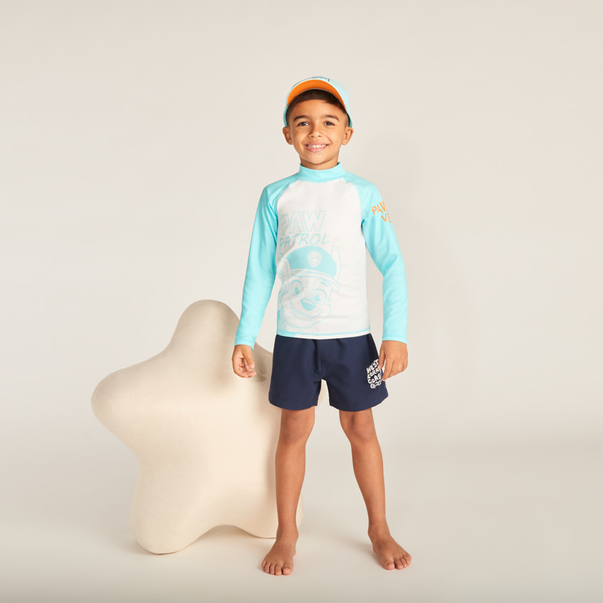 T-shirt manches longues anti-UV SPF 50+ print Chase Pat'Patrouille garçon 