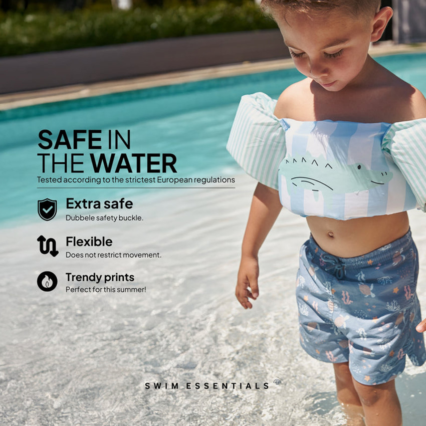 Gilet de sauvetage avec brassards 15-30kg Crocodile 