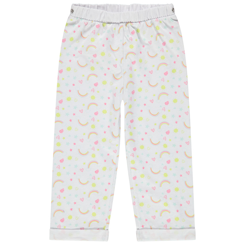 Pyjama en jersey print licorne et arcs-en-ciel 
