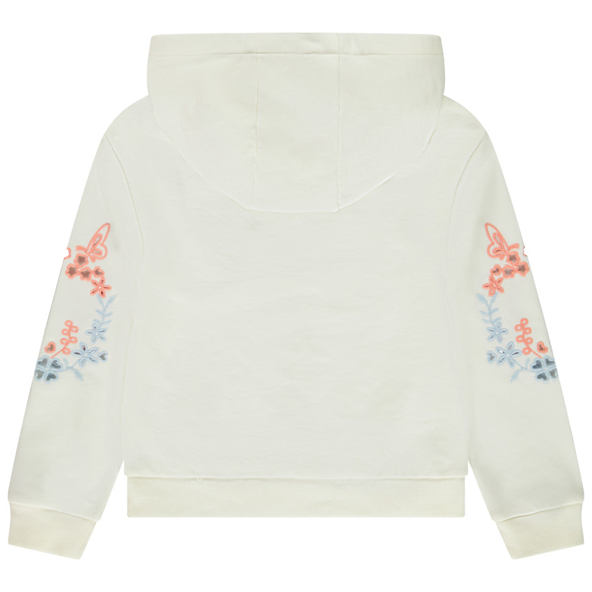 Sweat à capuche oversize avec broderies pour fille 