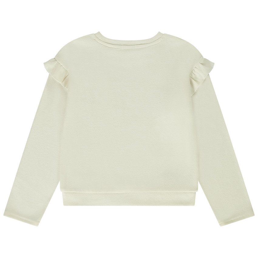Sweatshirt met pofmouwen en pailletten voor meisjes 