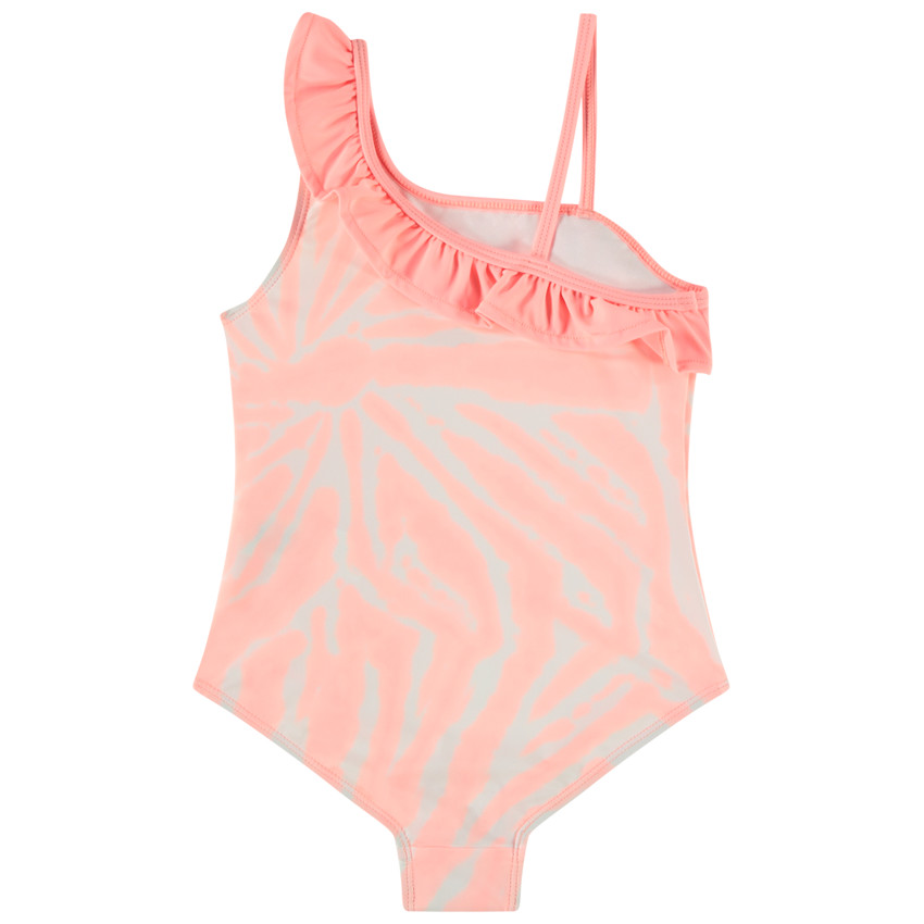 Maillot de bain 1 pièce asymétrique effet tie & dye pour fille 
