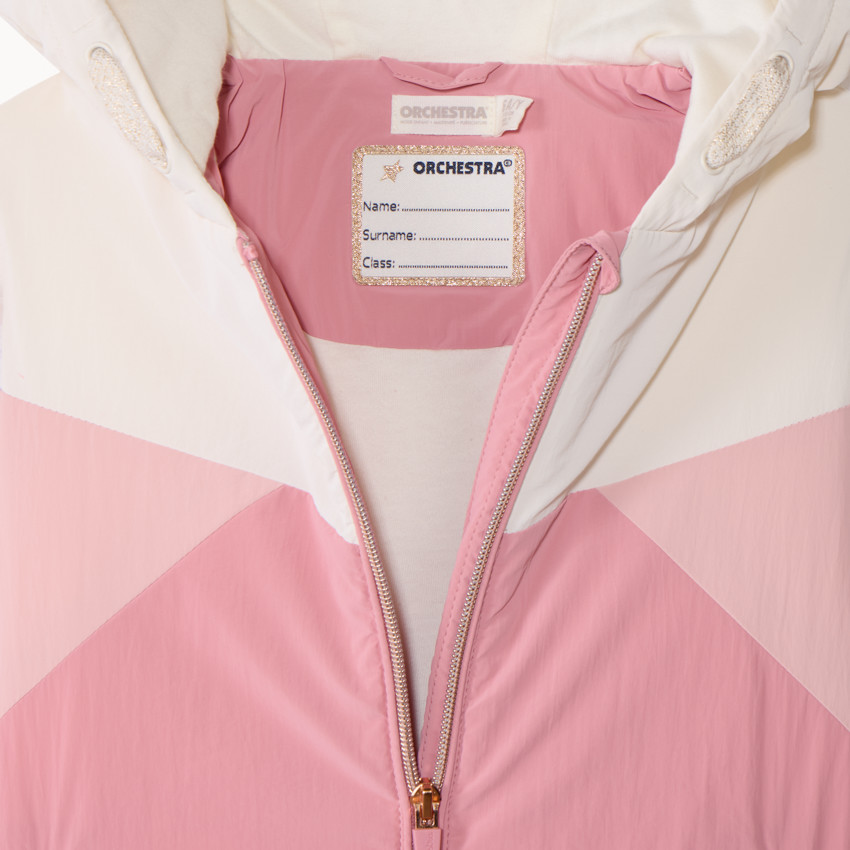 Coupe-vent doublé effet color block pour fille 