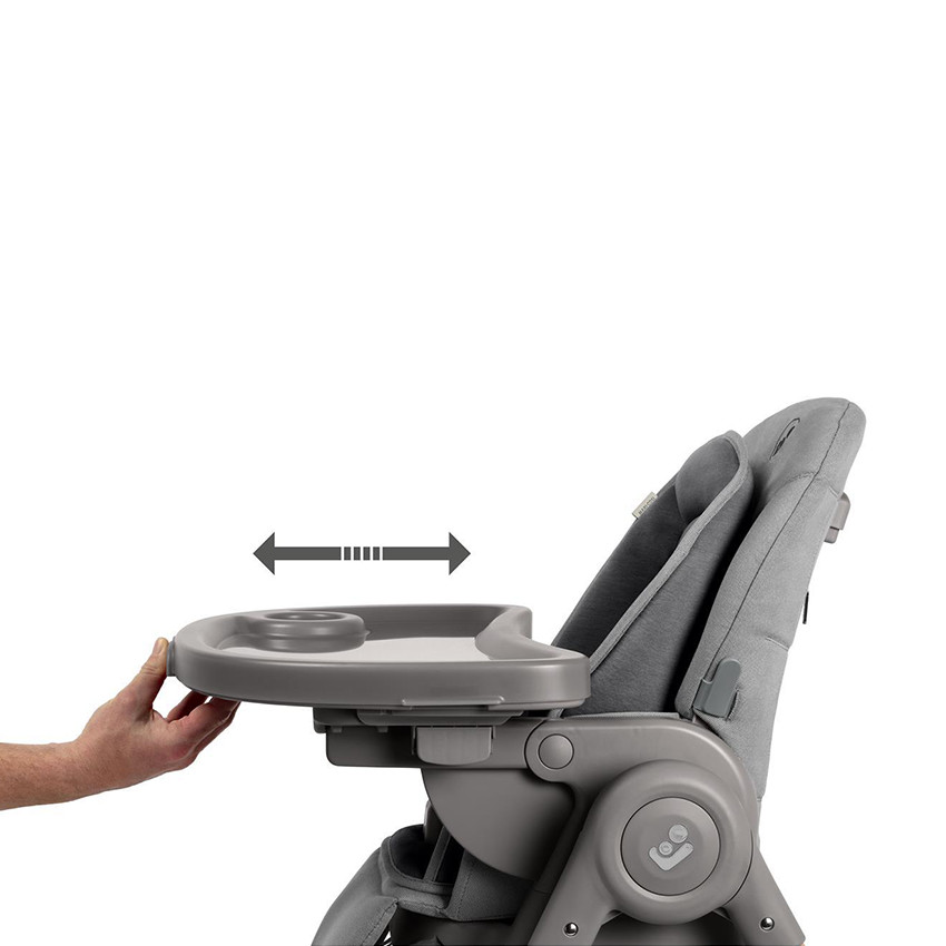 Hoge stoel verstelbaar en evoluerend Minla Plus graphite 