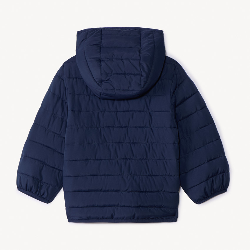 Donsjas met kap voor baby jongen 