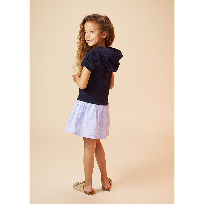 Robe 2 en 1 à capuche pour fille 
