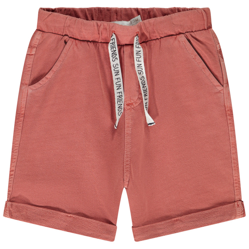 Bermuda en molleton uni pour bébé garçon 