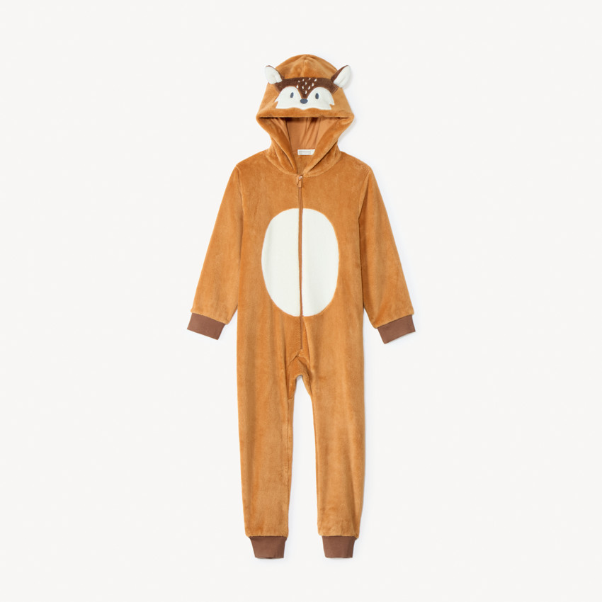 Surpyjama en sherpa à broderie faon pour garçon  