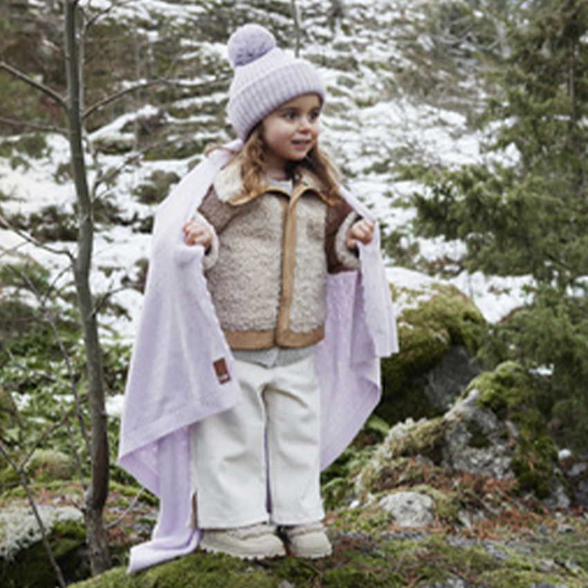 Couverture Pointelle - Lavender Love 100x75 cm 