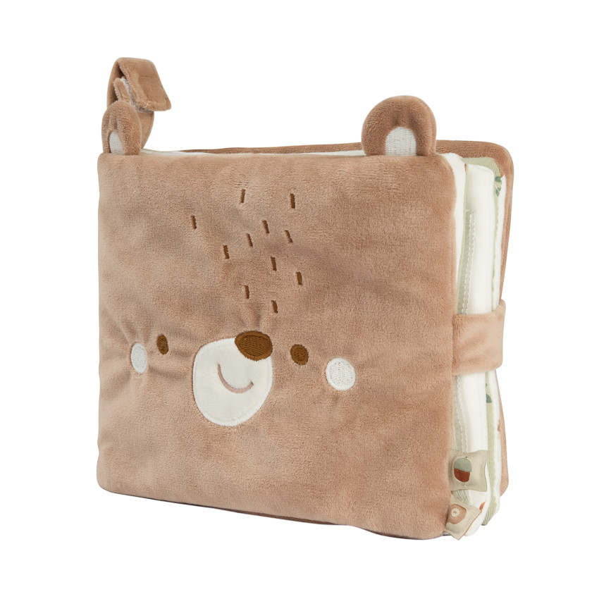 Geboortealbum in fluweel met berenmotief - Roi des Forêts 