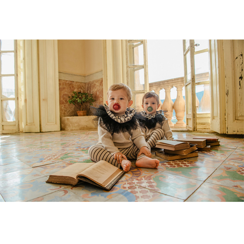 Fopspeen Wonder siliconen Magenta/Chalk 6/18M 2stuks 