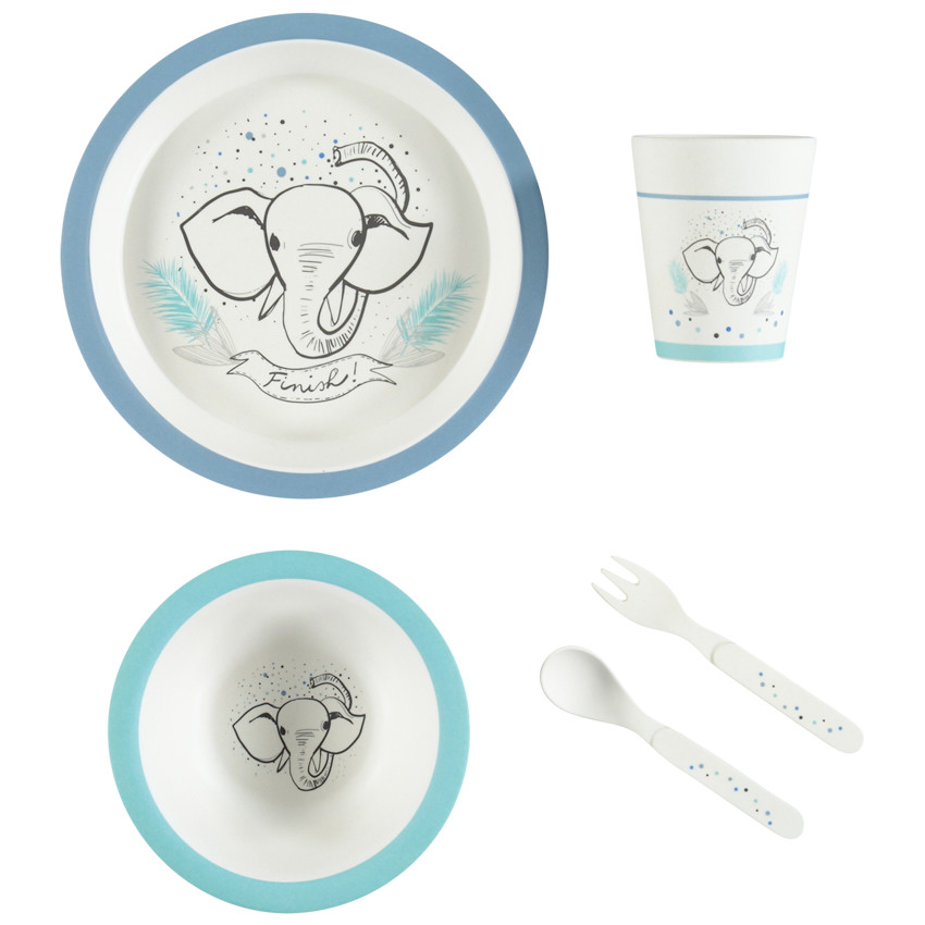 Set repas en bambou 5 pièces - Elephant 