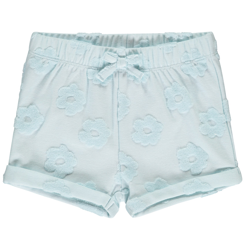 Fluwelen short met dévoré effect voor meisjes 