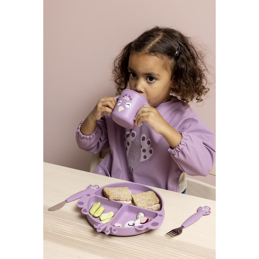 Tasse d'apprentissage en silicone Mrs Peacock 