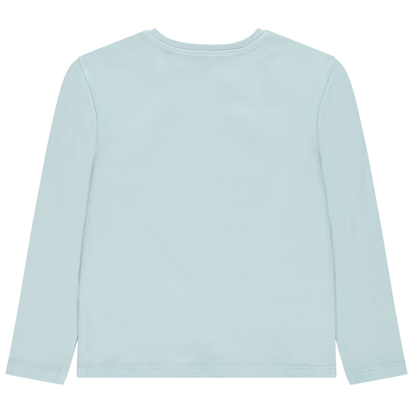 T-shirt manches longues avec broderie bouclette en relief pour fille 