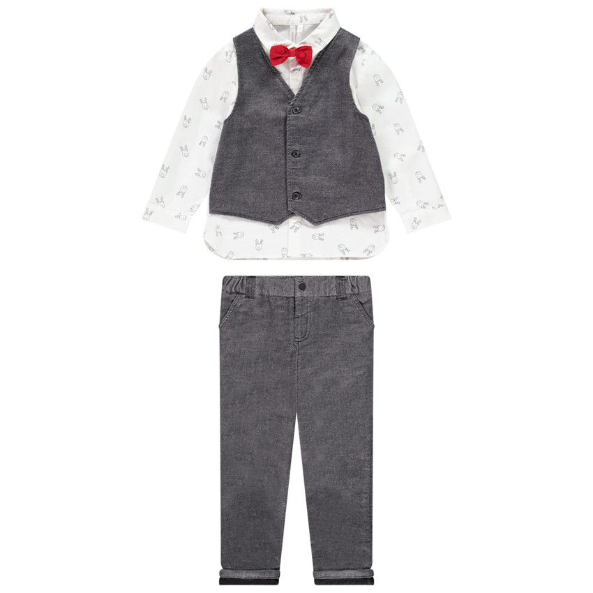 Ensemble 2 pièces de fêtes pour bébé garçon 