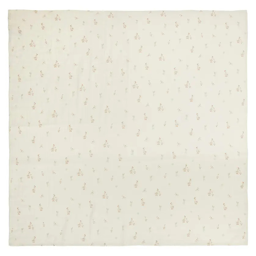 Lingette tetra 110 x 110 cm Dear Goose Ecru 