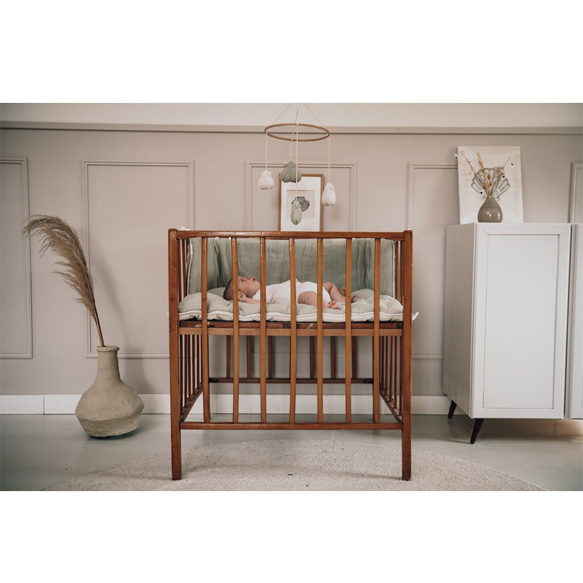 Parktapijt omkeerbaar Faro Warm White/Sage 80x100cm 