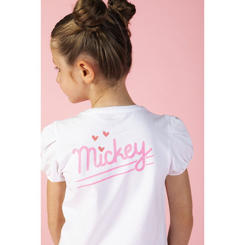 T-shirt met korte mouwen, met Mickey en Minnie-print (Disney) 