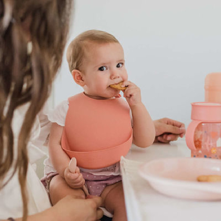 Bavoirs Bavoir Avec Poche +4M - Forêt Rose 