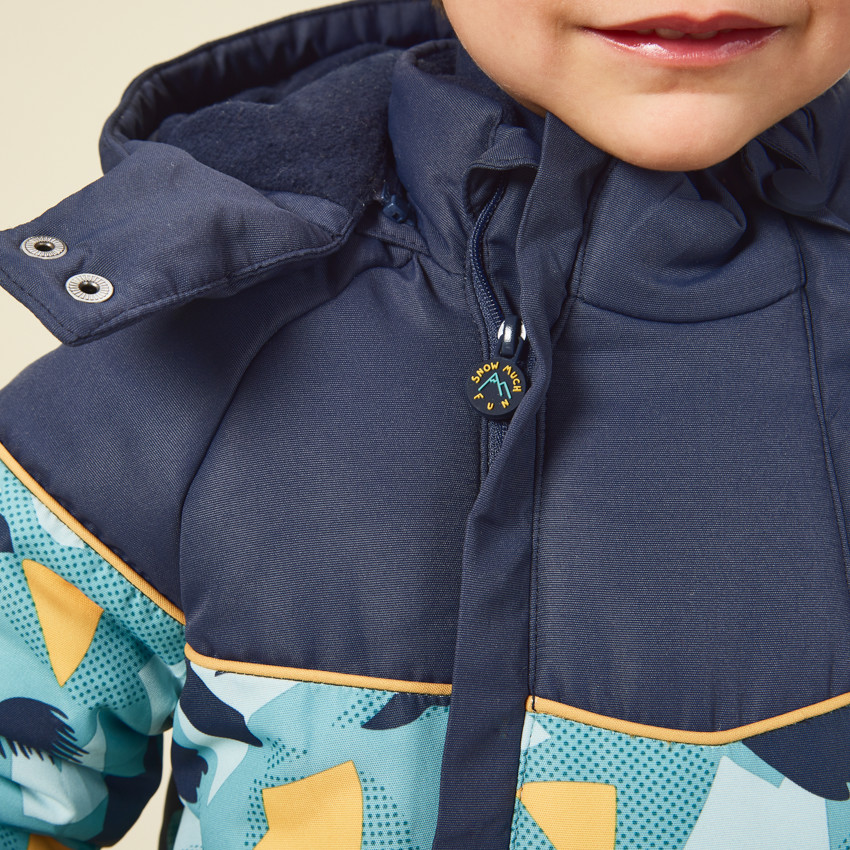 Combi-pilote de ski imprimé graphique pour bébé garçon 