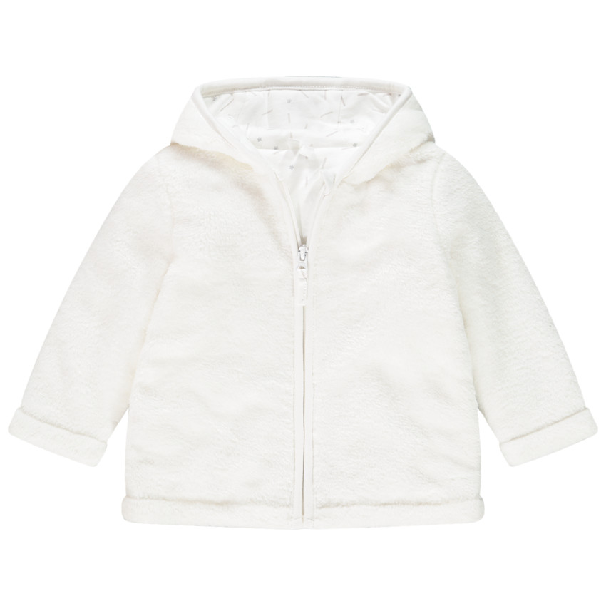 Fleece jas met kap voor meisjes 