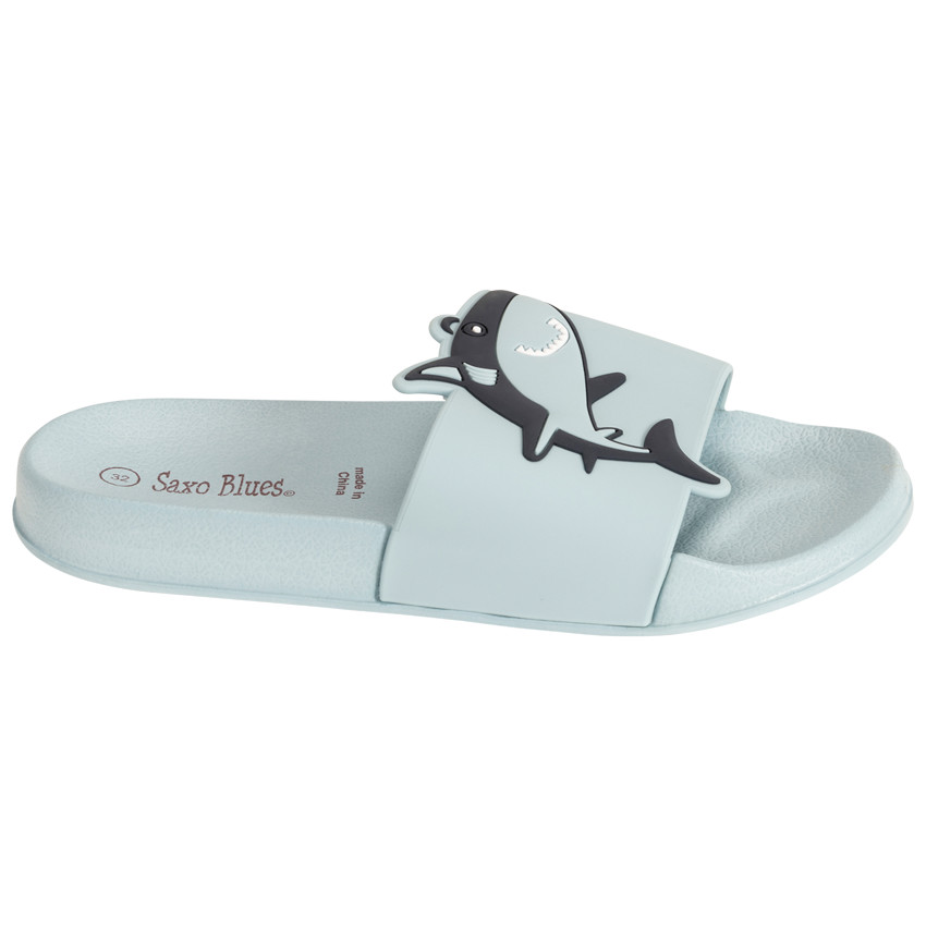 Haai-mules voor jongens met bandje naar leeftijd 