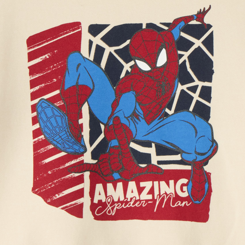 Sweatshirt jongen oversize met Spider-Man Marvel print 
