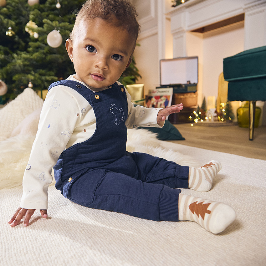 Ensemble salopette + t-shirt fantaisie pour bébé garçon 