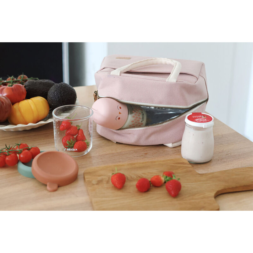 Sac repas isotherme Rose poudré 