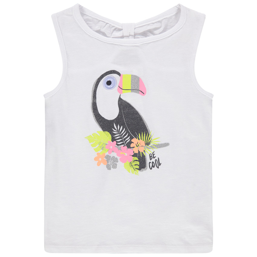 Débardeur en maille print fantaisie 