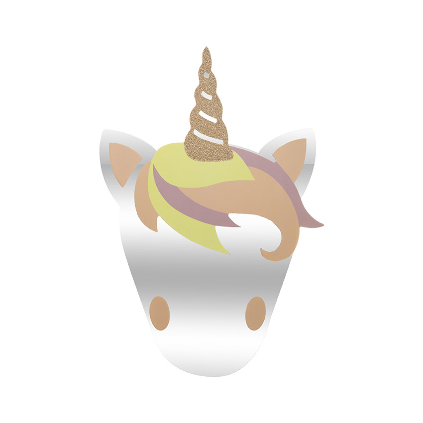 Sticker miroir licorne  