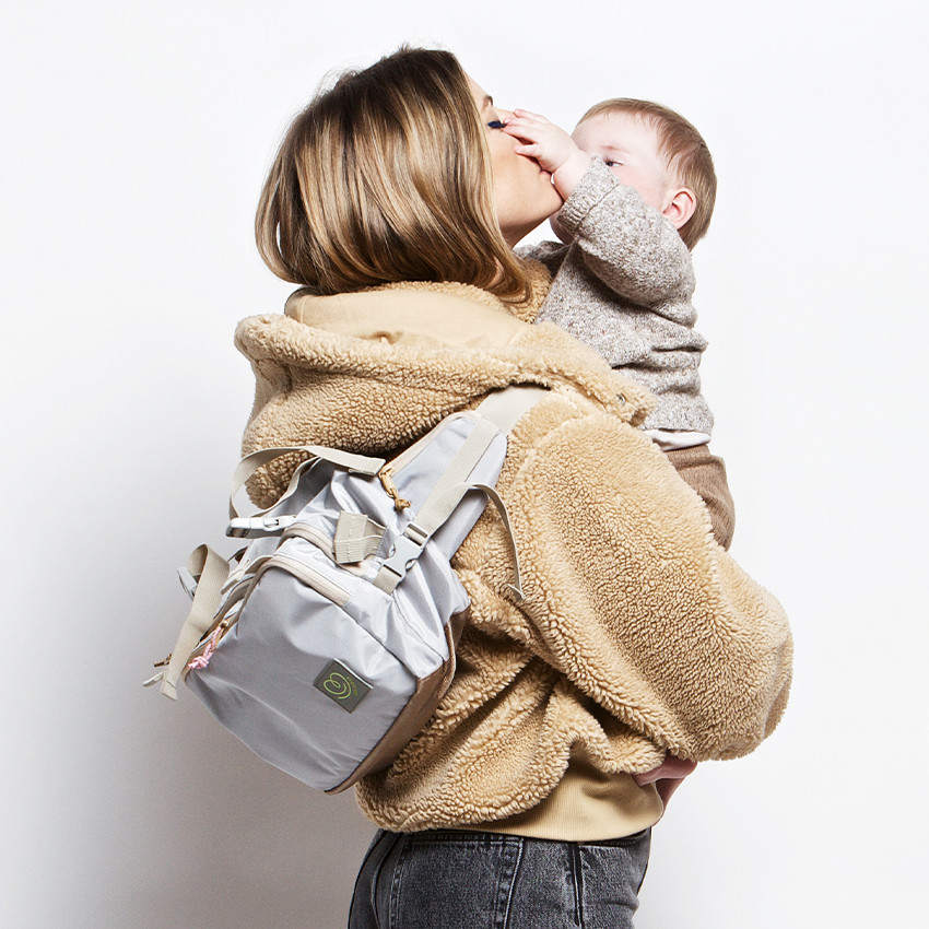 Luiertas multifunctioneel CaravanBag + Hip Seat Warm Silver 