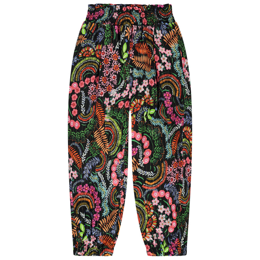 Korte broek met bloemenprint voor meisjes 