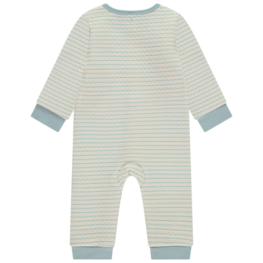Combinaison en maille fantaisie rayée pour bébé garçon 