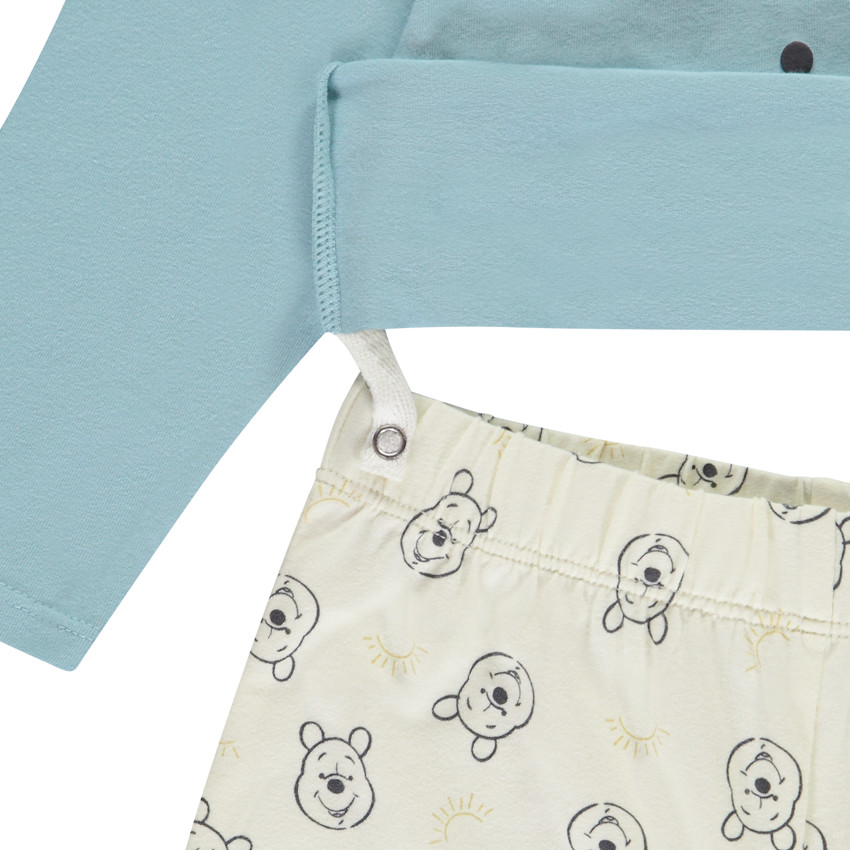 Set pyjama 2 pièces Winnie l'Ourson Disney pour bébé garçon avec finitions différentes selon l'âge 