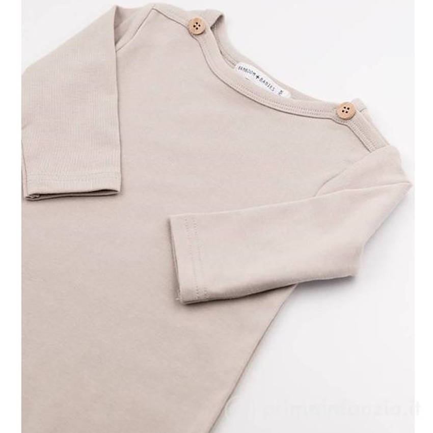 Tussenseizoenslaapzak jersey met mouwen - Camel - 1/2 jaar 