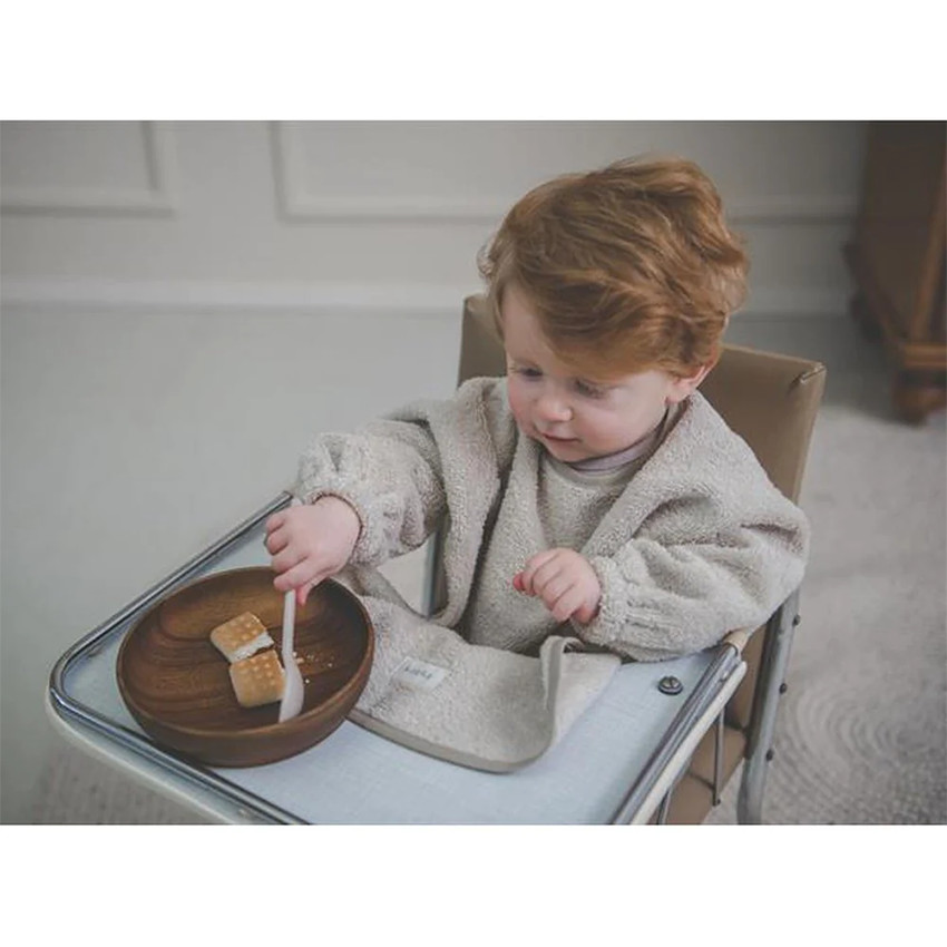 Bavoir avec manches Dijon Warm White 