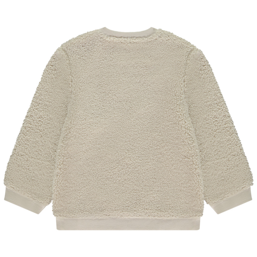 Sweatshirt in sherpa met speelse zeehondenprint voor babyjongens 