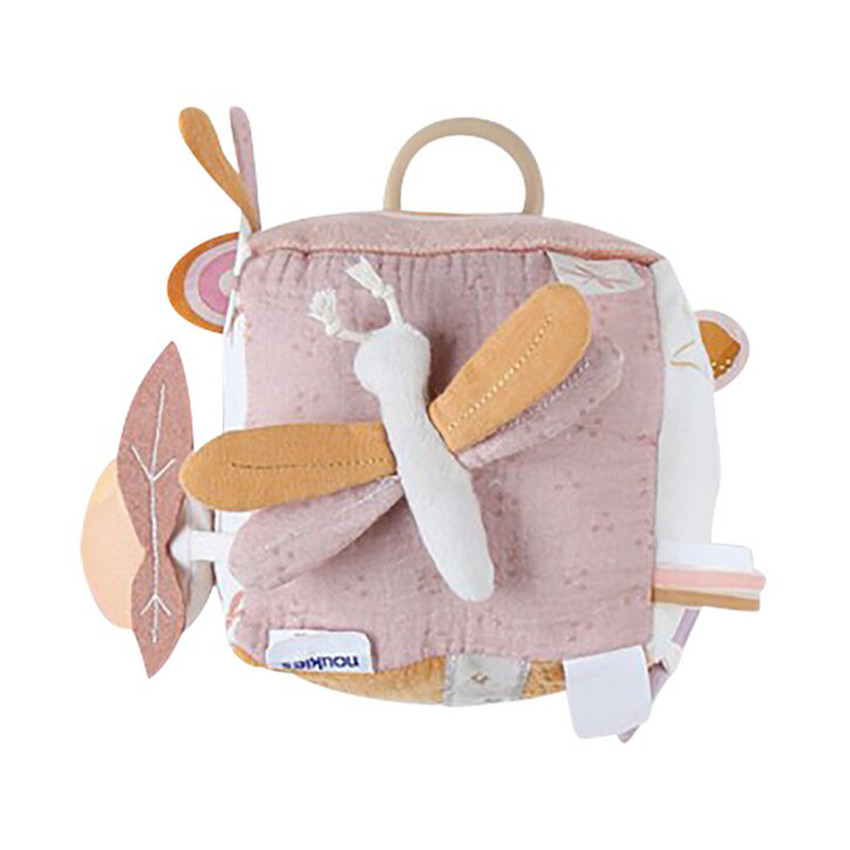 Cube d'activités en veloudoux Popsie, Gigi & Louli 