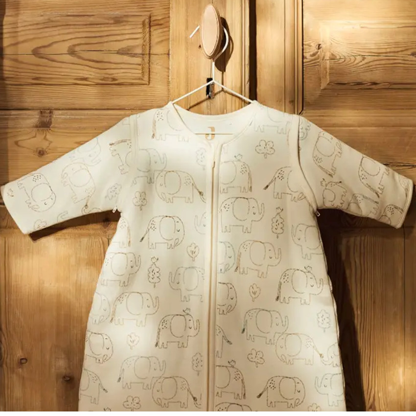 Slaapzak met afritsbare mouwen - Elephant Tales - 90 cm 