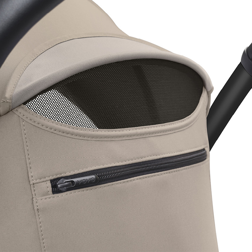 Kinderwagen Stokke® YOYO³ vanaf 6 maanden - Frame zwart/Taupe 